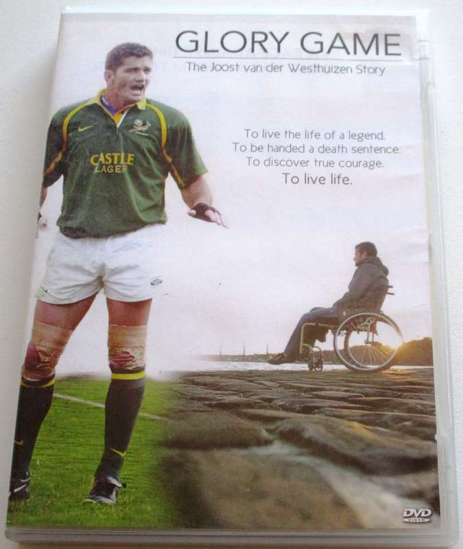 GLORY GAME The Joost van der Westhuizen Story DVD [SA Shelf]
