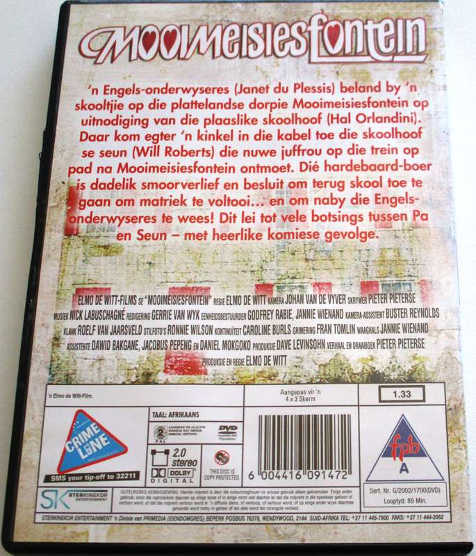 MOOI-MEISIES-FONTEIN DVD [SA Shelf]