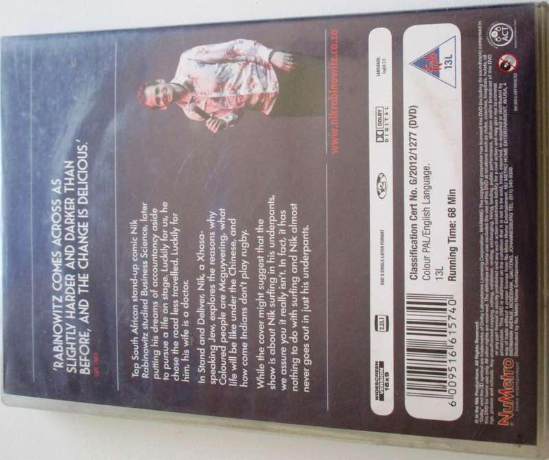 NIK RABINOWITZ Stand and Deliver DVD [SA Shelf]