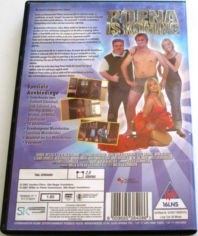 POENA IS KONING DVD [SA Shelf]