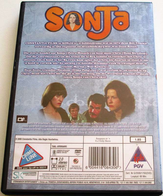 SONJA DVD [SA Shelf]
