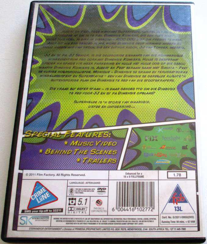 SUPERHELDE Ontmasker die Held in Jou! DVD [SA Shelf]