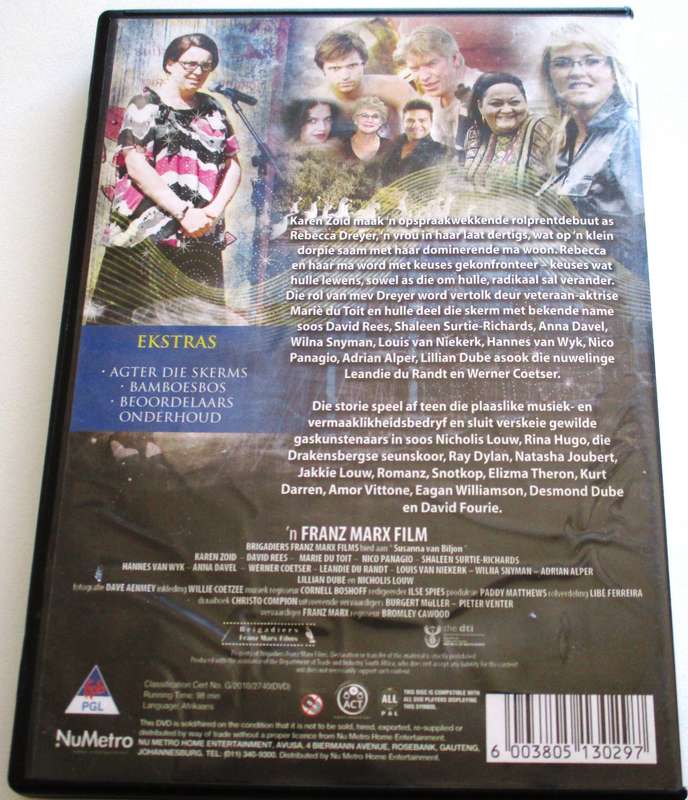 SUSANNA VAN BILJOEN DVD [SA Shelf] Franz Marx