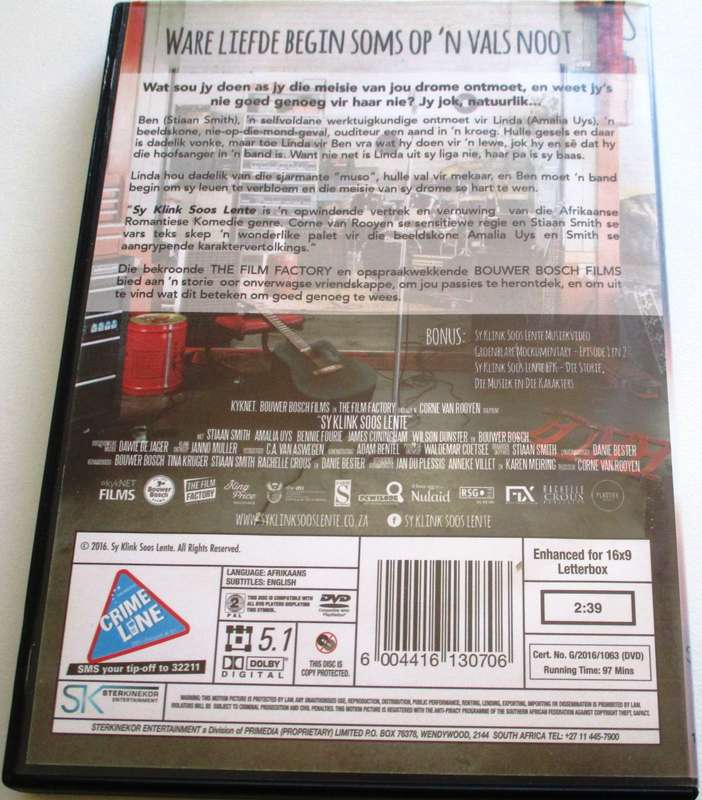 SY KLINK SOOS LENTE DVD [SA Shelf]
