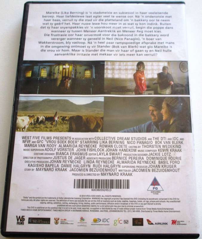 VROU SOEK BOER DVD [SA Shelf]