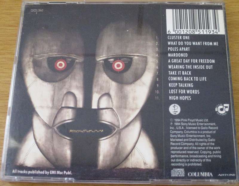 PINK FLOYD The Division Bell CD