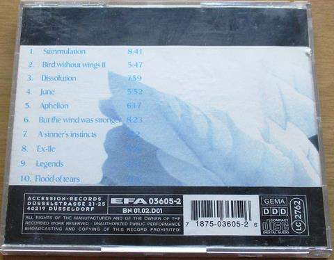 DIARY OF DREAMS Bird Without Wings CD [Shelf Gx8]