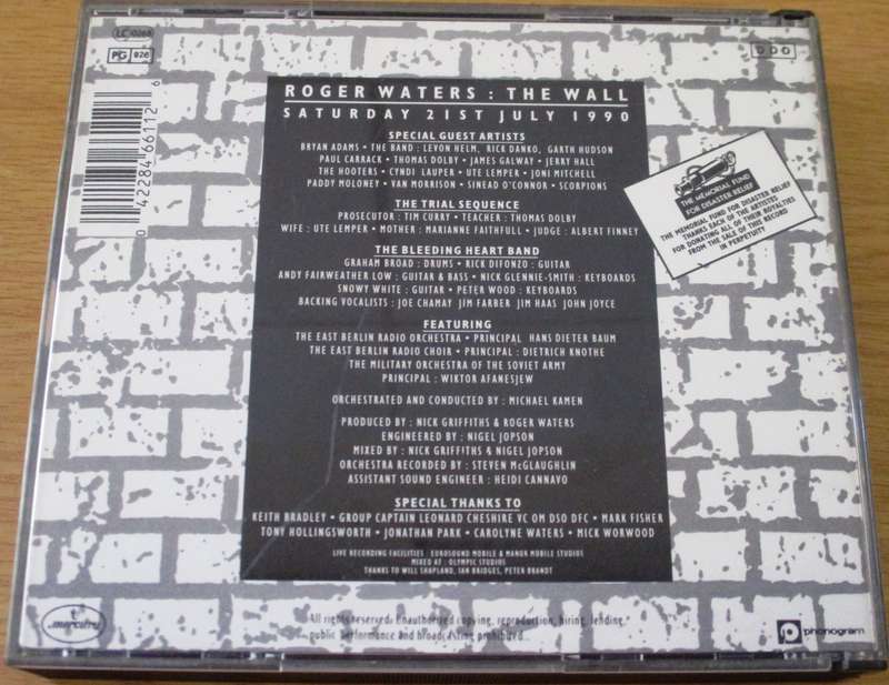 ROGER WATERS The Wall IMPORT 2xCD FATBOX with booklet