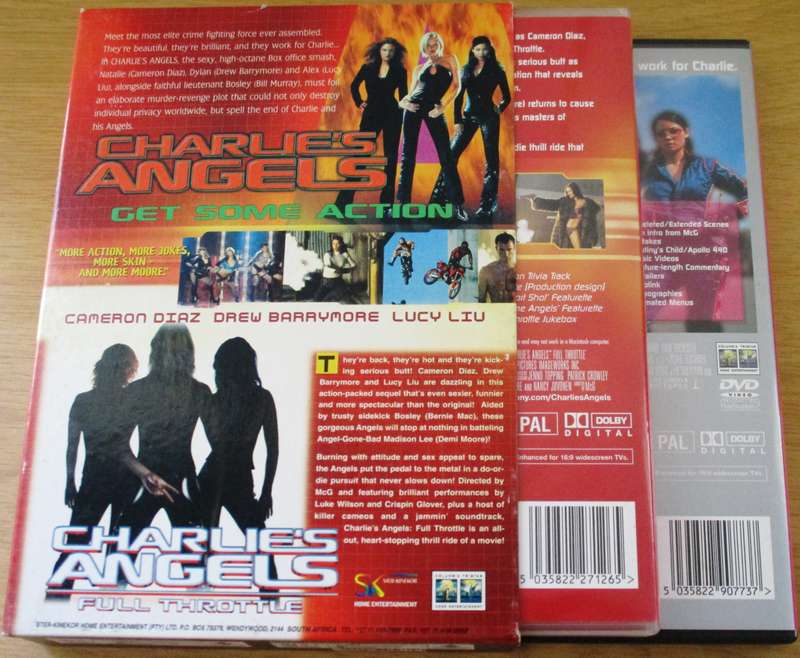 CHARLIE'S ANGELS 1 + 2 BOX SET 2xDVD [Box Set shelf]