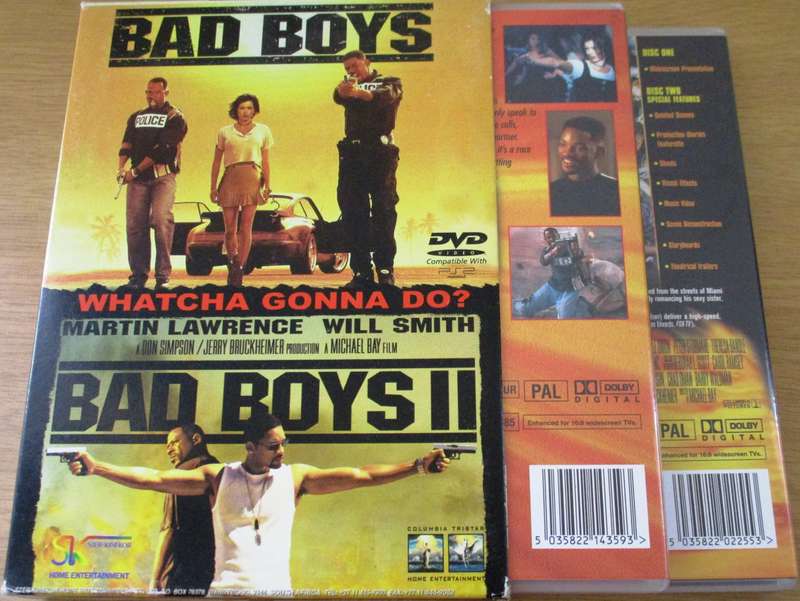 BAD BOYS + BAD BOYS 2 Special Edition DVD [Box Set shelf]