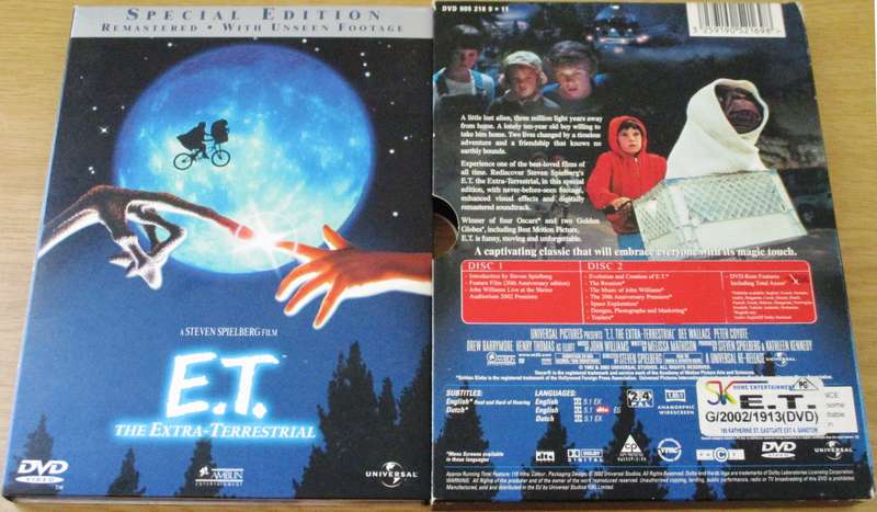 E.T. Remastered with Unseen Footage Special Edition DVD BOX SET [Box Set shelf]