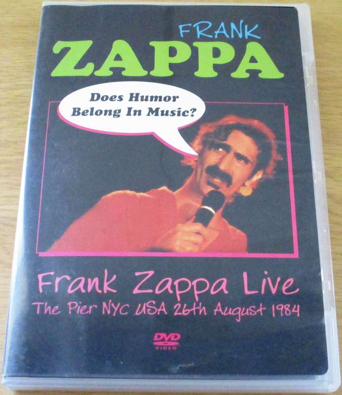 FRANK ZAPPA Does Humor Belong in Music? Live 1984 DVD