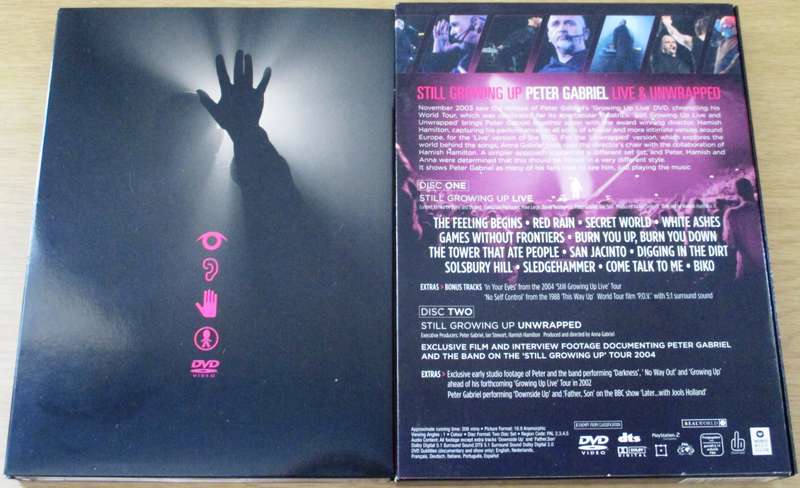 PETER GABRIEL Still Growing Up Live & Unwrapped 2xDVD