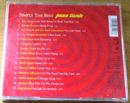 SIMPLY THE BEST JAZZ FUNK CD [Shelf G x 21]