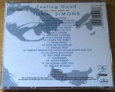 NINA SIMONE Feeling Good The Very Best of CD [Shelf G x 21]