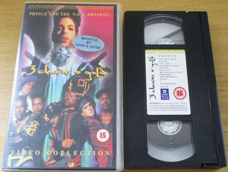 PRINCE AND THE NEW POWER GENERATION 3 Chains o Gold  VHS Video Cassette