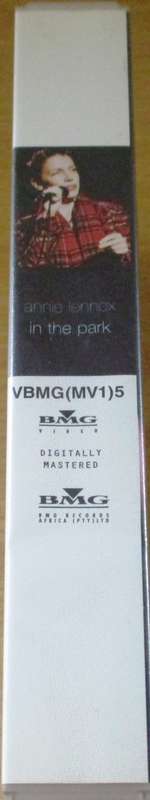 ANNIE LENNOX ... in the Park VHS Video Cassette