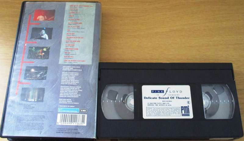 PINK FLOYD Delicate Sound of Thunder VHS Video Cassette