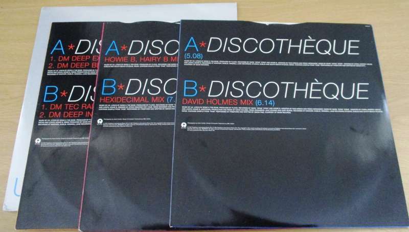 U2 Discothque 3x12 UK PROMO Vinyl Record