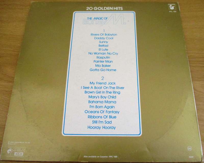 BONEY M The Magic of Boney M 20 Golden Hits LP Vinyl Record