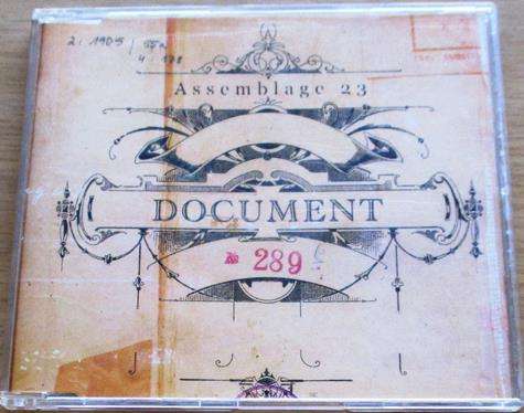 ASSEMBLAGE 23 Document CD [SHELF Z x 4]  [EBM - INDUSTRIAL]