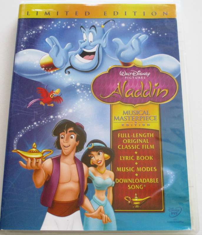 ALADDIN only DVD and box  [BBOX 5]