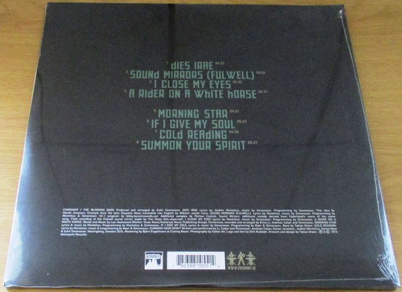 COVENANT Blinding Light 2016 USA Pressing VINYL LP Record