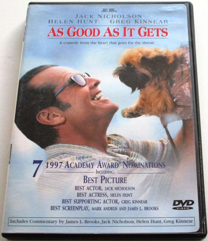 AS GOOD AS IT GETS Jack Nicholson DVD [BBOX 6] Region 1