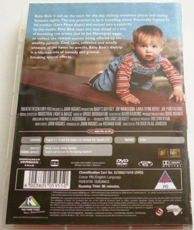 BABY's DAY OUT DVD [BBOX 9]