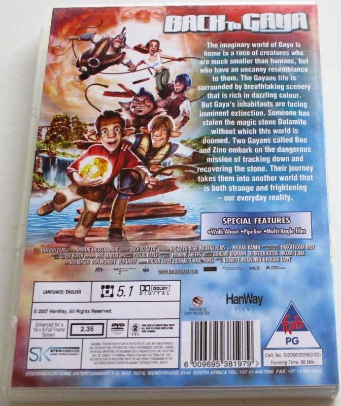 BACK TO GAYA DVD [BBOX 9]