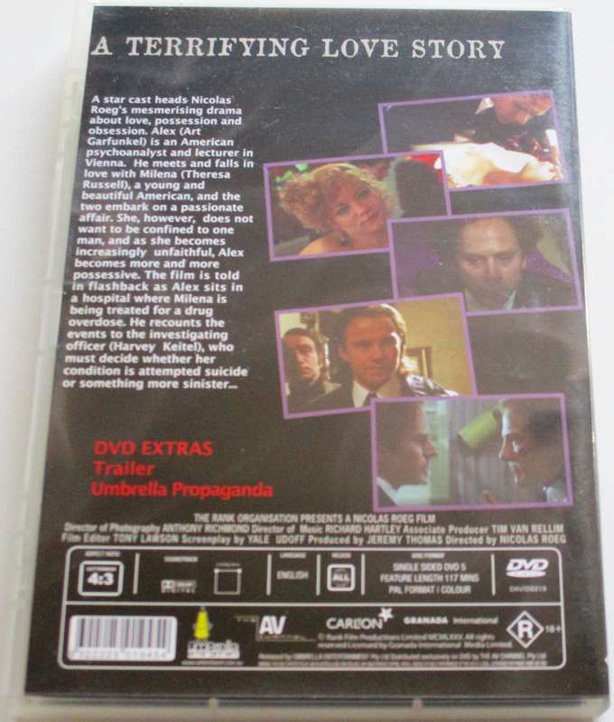 BAD TIMING Art Garfunkel Harvey Keital DVD [BBOX 9]