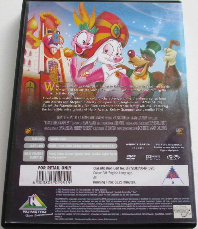 BARTOK The Magnificent DVD [BBOX 8]