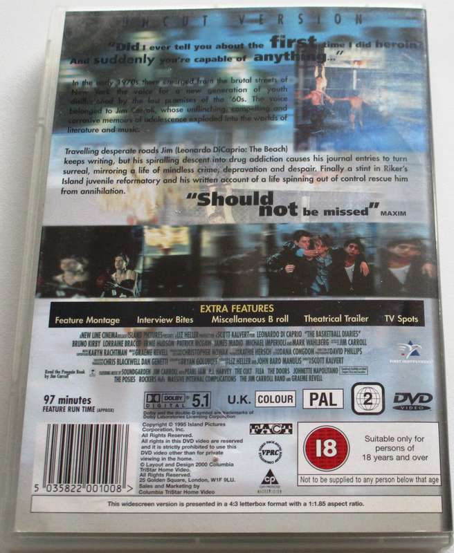 THE BASKETBALL DIARIES DVD [BBOX 8]