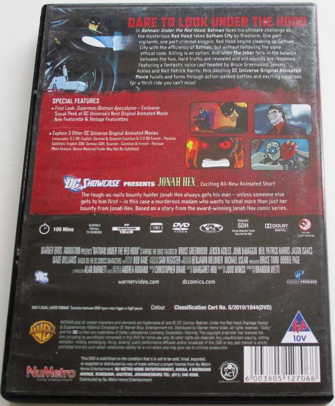 BATMAN Under the Red Hood DVD [BBOX 8]