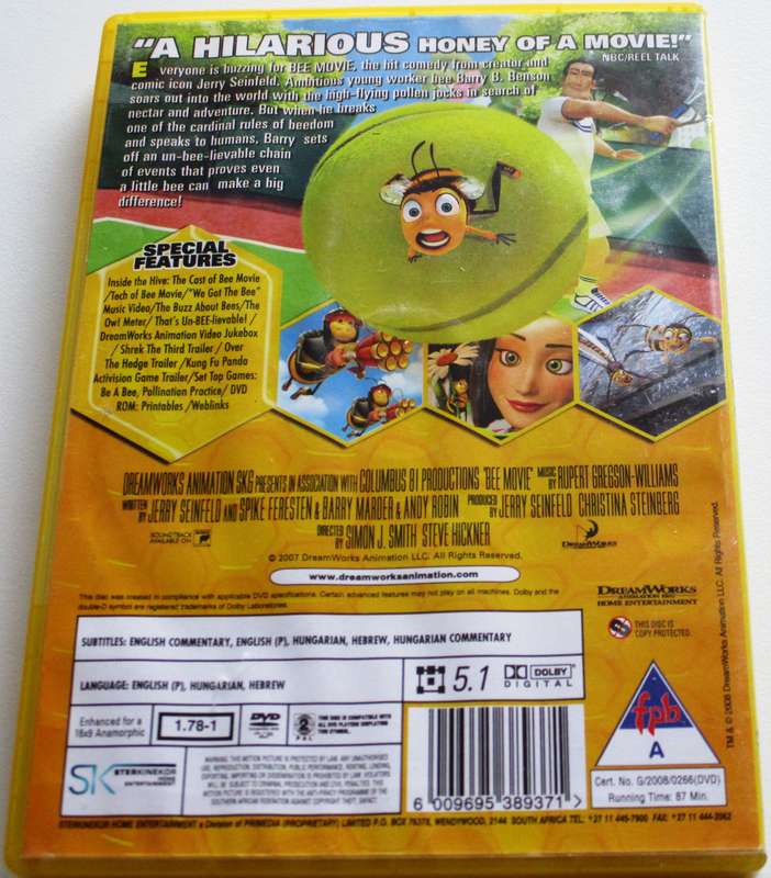 BEE MOVIE DVD [BBOX 8]