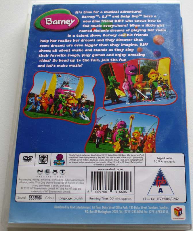 BARNEY Let's Make Music DVD [BBOX 8]