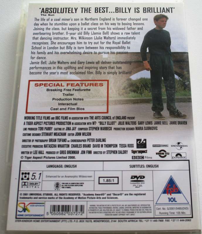 BILLY ELLIOT DVD [BBOX 8]