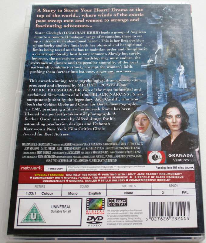 BLACK NARCISSUS DVD [BBOX 8]