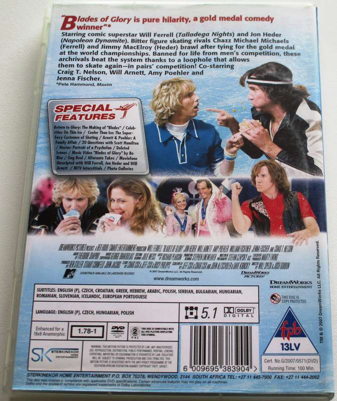 BLADES OF GLORY Will Ferrell DVD [BBOX 8]