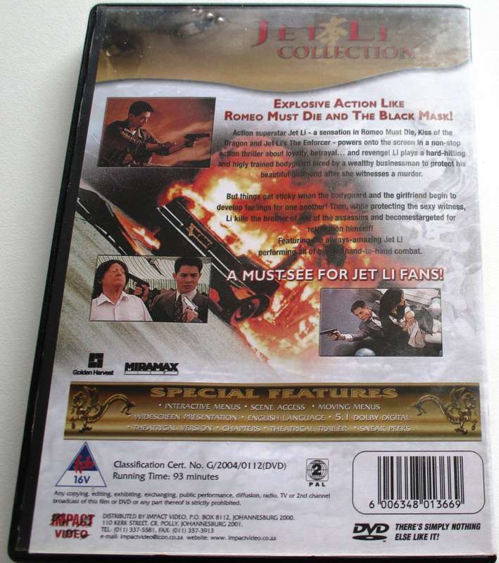 THE BODYGUARD FROM BEIJING Jet Li DVD [BBOX 6]