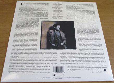 PAUL SIMON Graceland CLEAR TRANSPARENT LP VINYL Record