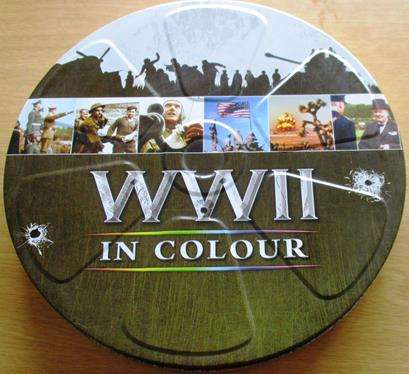 WORLD WAR II In Colour TIN CANISTER 5xDVD BOX SET [BOX SET SHELF]