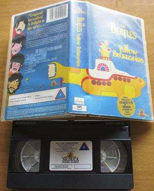 THE BEATLES Yellow Submarine VHS Video Cassette