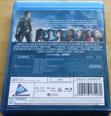 ROGUE ONE  A Star Wars Story BLU RAY + Bonus Disc [BLU RAY SHELF]