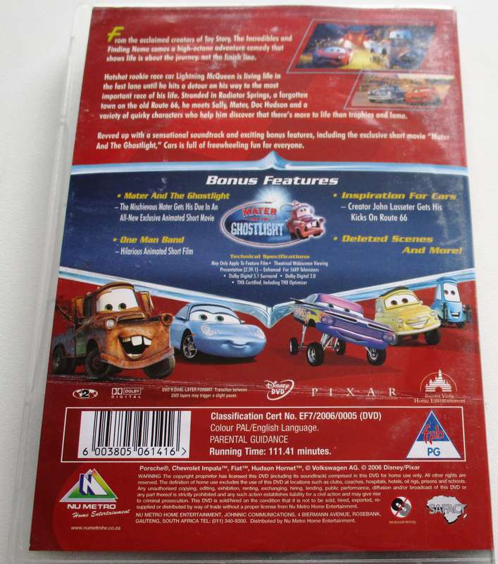 CARS DVD [BBOX 7]