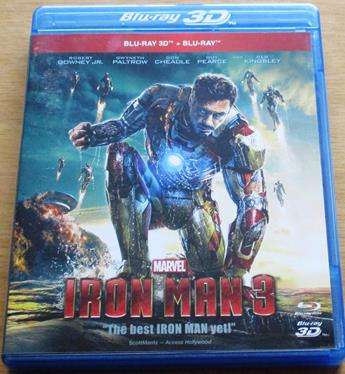 IRON MAN 3 BLU RAY 3D + BLU RAY  [BLU RAY SHELF]