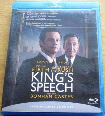 THE KING'S SPEECH BLU RAY Colin Firth [BLU RAY SHELF]