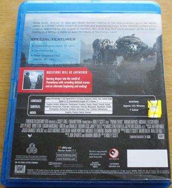 PROMETHEUS BLU RAY [BLU RAY SHELF]