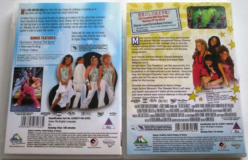 THE CHEETAH GIRLS I + 2 DVD [BBOX 9]