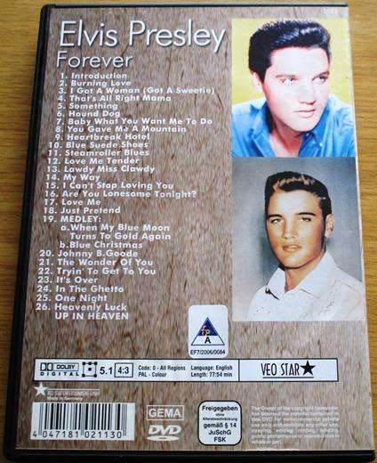 ELVIS PRESLEY Forever DVD
